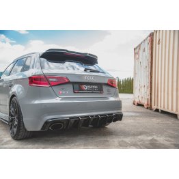 Диффузор заднего бампера на Audi RS3 8V Sportback